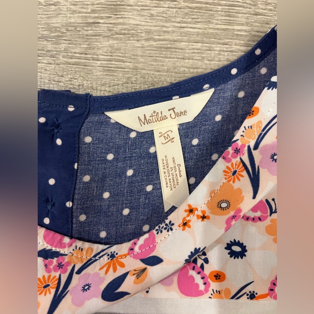 Matilda Jane Let’s Go Together Love You Lots Top size medium - Picture 3 of 5